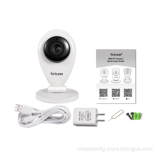 High Quality Sricam SP009A 128G SD Card Slot Indoor Infrared Alarm Promotion IP Camera with Two Way Audio